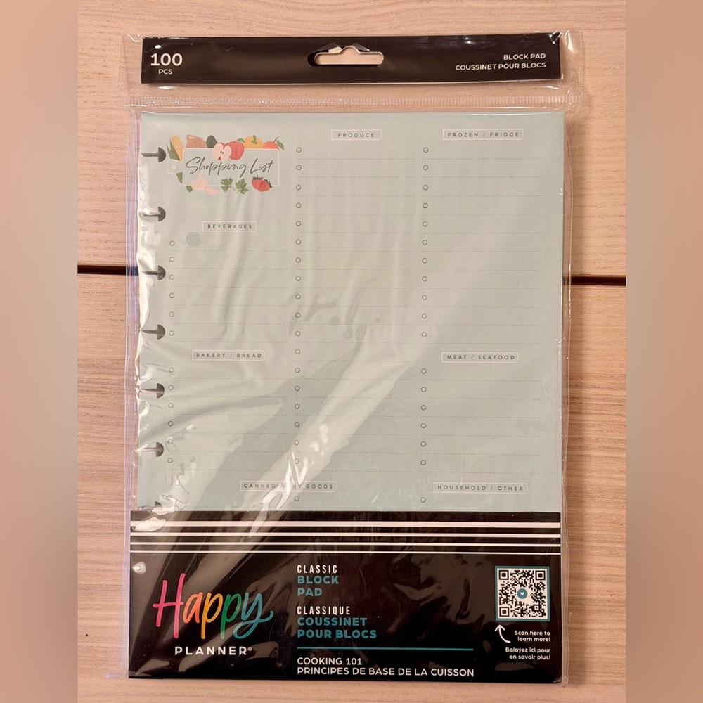 Happy Planner - Classic block pad - Cooking 101